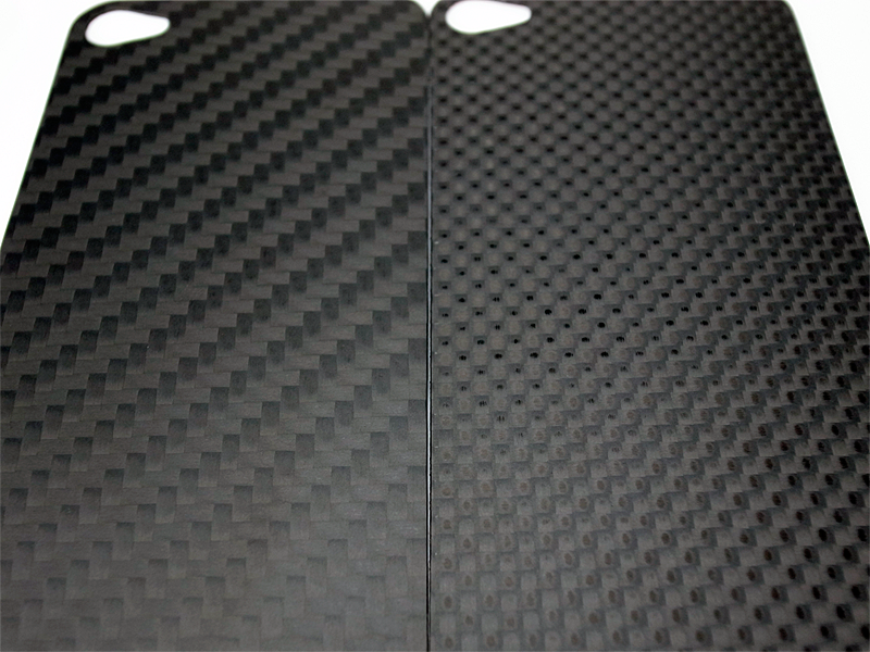 Carbon back panel